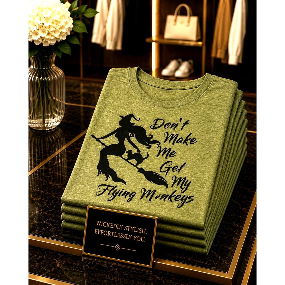 Don't Make Me Get My Flying Monkeys T Shirt Wicked Wizard of Oz 12